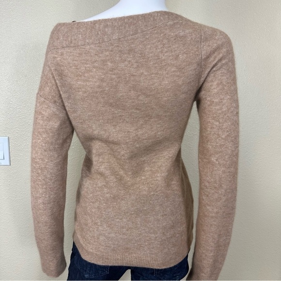 Helmut Lang Sz M Bungee Cold Shoulder Wool Blend Sweater NWT - Picture 7 of 14